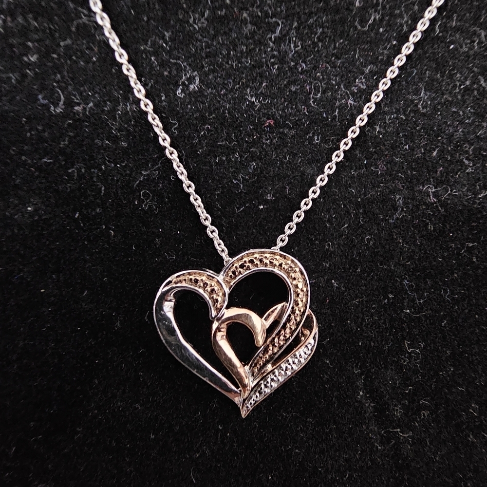 Jwbr 925 Silver Heart Necklace